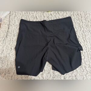 Lululemon Athletica Black Ribbed Shorts